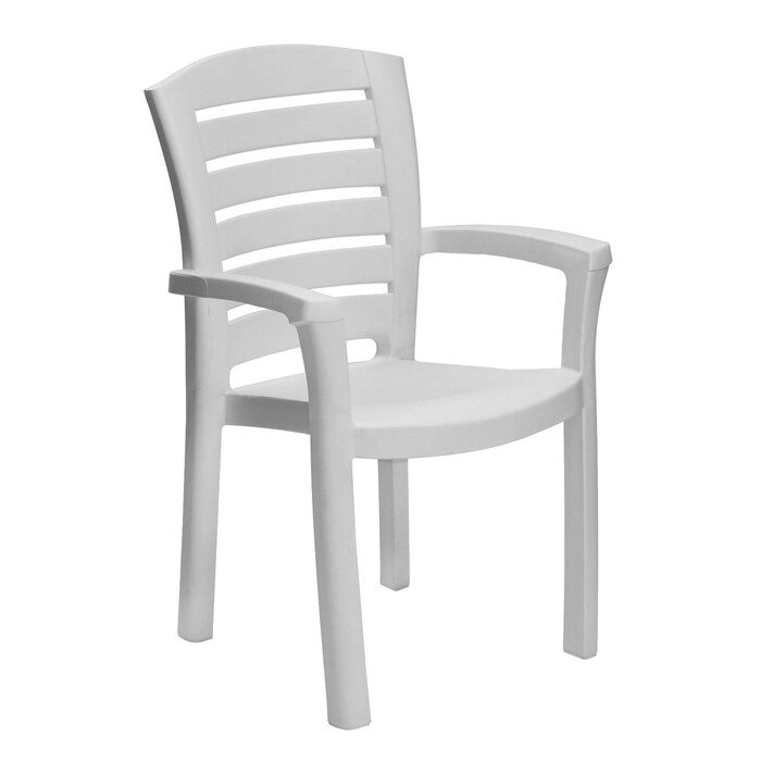 Кресло "Капри" белое, 50 х 58 х 92 см от компании Интернет - магазин Flap - фото 1