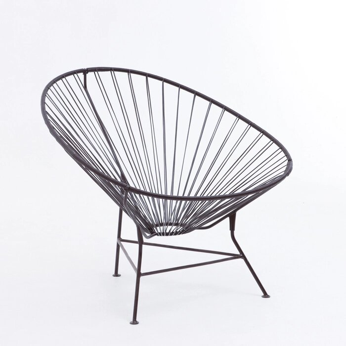 Кресло "Ракушка", 78 х 88 х 70 см, коричневое от компании Интернет - магазин Flap - фото 1