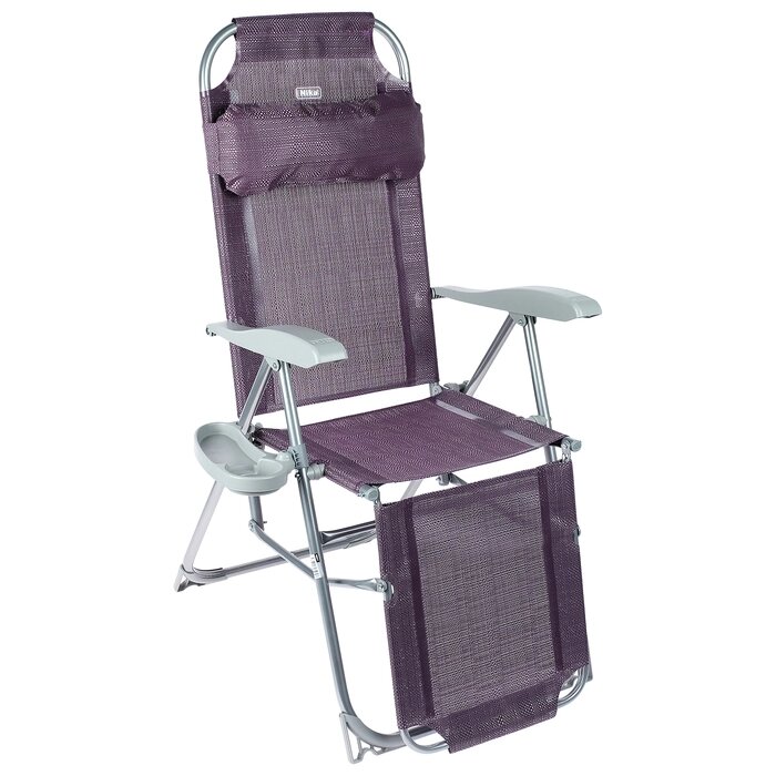 Кресло-шезлонг, 82x59x116 см, цвет баклажановый от компании Интернет - магазин Flap - фото 1