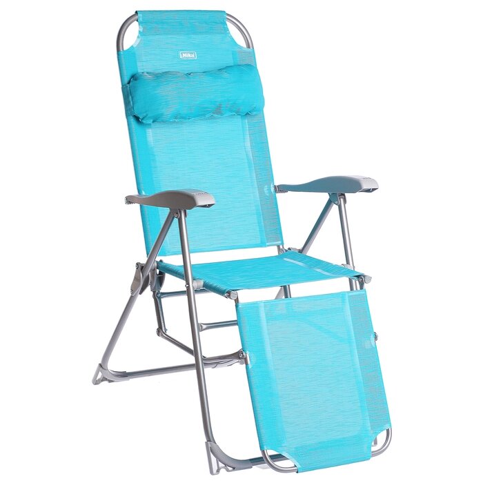 Кресло-шезлонг, 82x59x116 см, цвет бирюзовый от компании Интернет - магазин Flap - фото 1