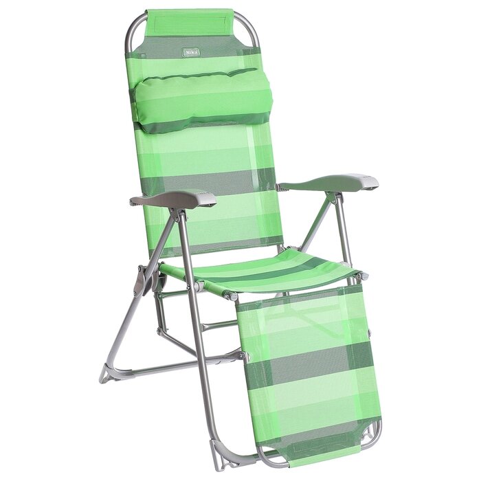 Кресло-шезлонг, 82x59x116 см, цвет зелёный от компании Интернет - магазин Flap - фото 1