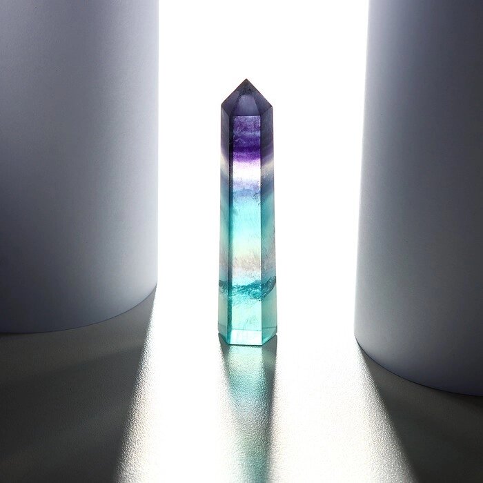 Кристалл из натурального камня «Фиолетовый флюорит», высота: от 7 до 8 см от компании Интернет - магазин Flap - фото 1