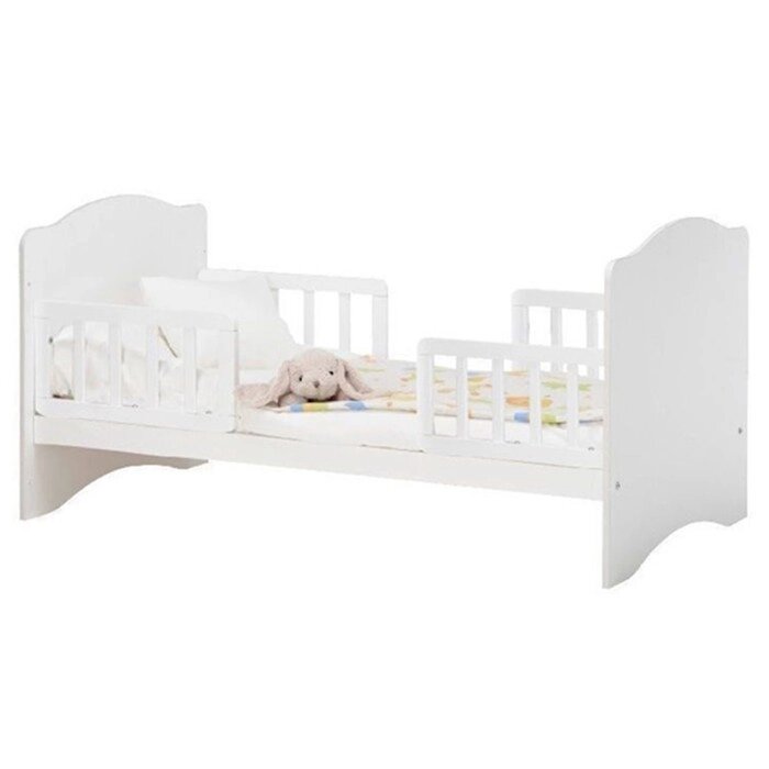 Кровать детская Классика, спальное место 1400х700, цвет белый от компании Интернет - магазин Flap - фото 1