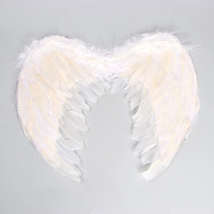 Крылья ангела, 4035 см, на резинке, цвет белый от компании Интернет - магазин Flap - фото 1