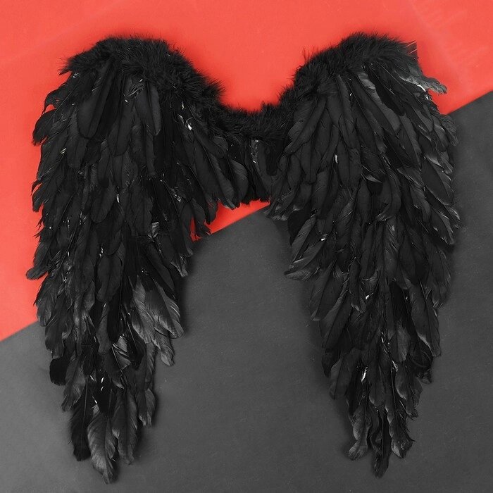 Крылья ангела, 60  57 см, цвет чёрный от компании Интернет - магазин Flap - фото 1