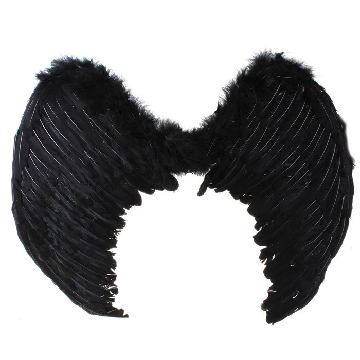 Крылья ангела, на резинке, 75 х 55 см, цвет чёрный от компании Интернет - магазин Flap - фото 1