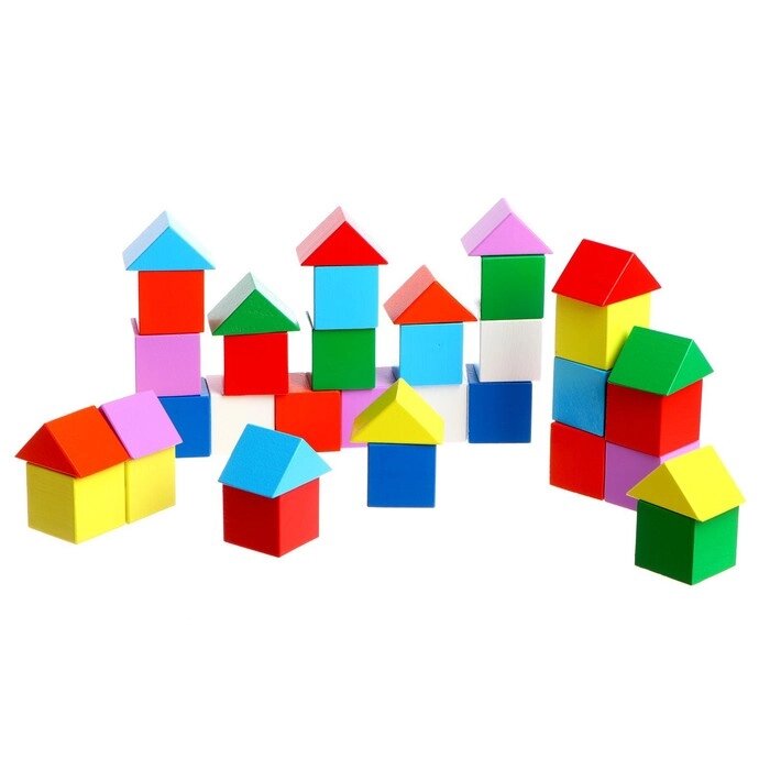 Кубики-треугольники, строительный набор от компании Интернет - магазин Flap - фото 1