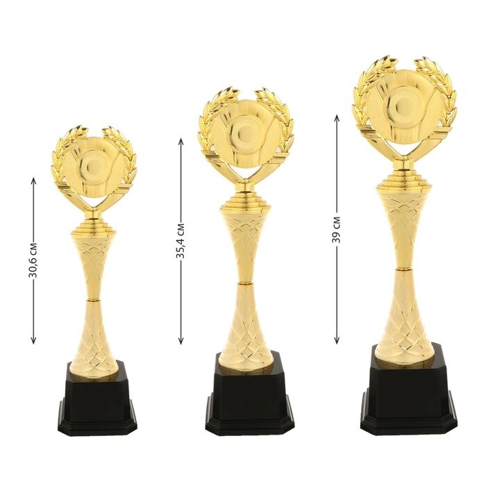 Кубок 178B, наградная фигура, золото, подставка пластик, 45  12,5  11 см. от компании Интернет - магазин Flap - фото 1