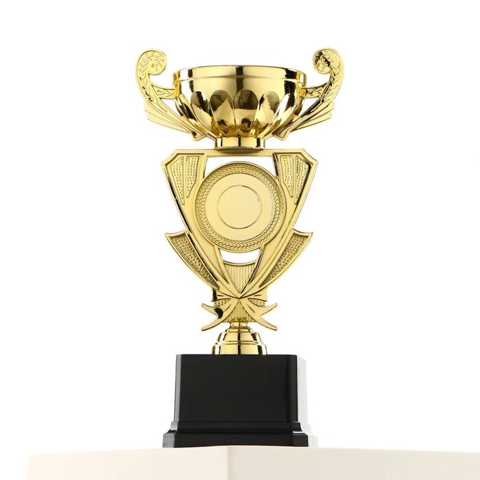 Кубок 182B, наградная фигура, золото, подставка пластик, 24  12  8,5 см. от компании Интернет - магазин Flap - фото 1
