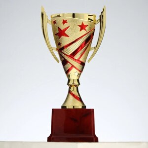 Кубок 183A, наградная фигура, золото, подставка пластик, 22,5 11 8,5 см.