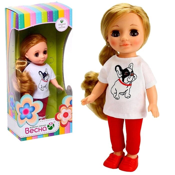 Кукла «Ася с бульдожкой», 26 см от компании Интернет - магазин Flap - фото 1