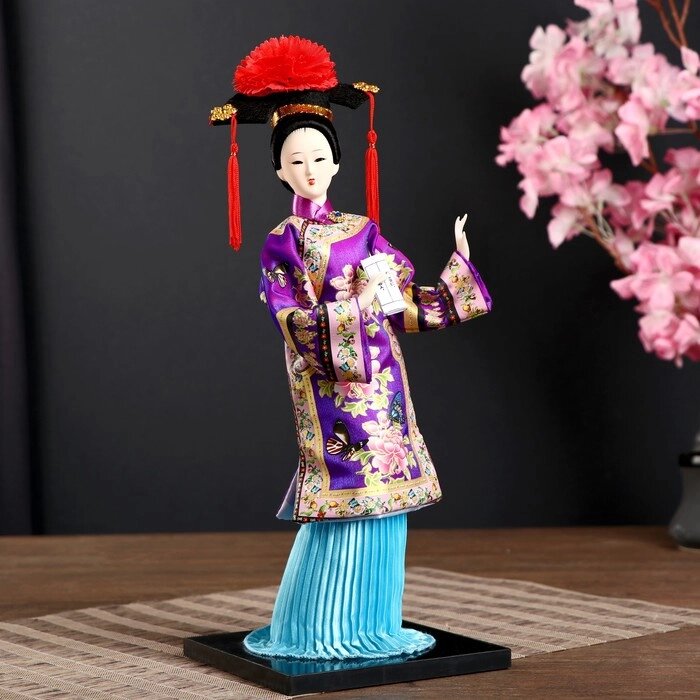 Кукла коллекционная "Китаянка в национ. платье с письменами" МИКС 32х12,5х12,5 см от компании Интернет - магазин Flap - фото 1