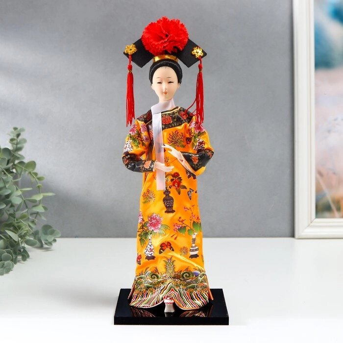 Кукла коллекционная "Китаянка в национальном платье" 32х12,5х12,5 см от компании Интернет - магазин Flap - фото 1