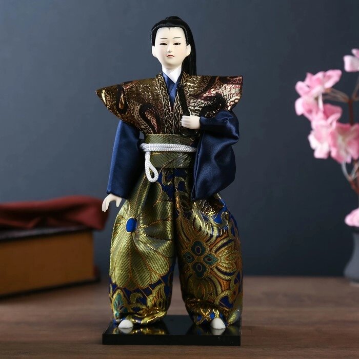 Кукла коллекционная "Самурай с мечом" 30х12,5х12,5 см от компании Интернет - магазин Flap - фото 1