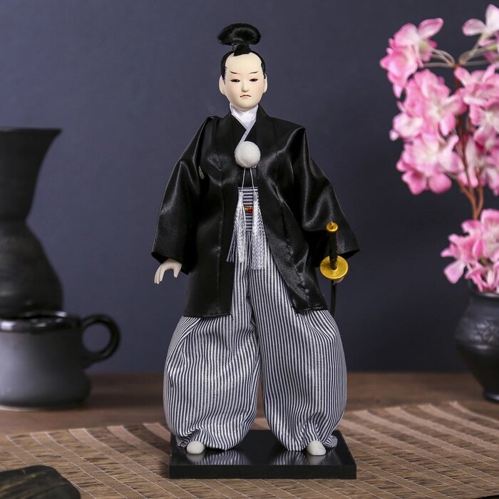 Кукла коллекционная "Самурай с саблей" 30х12,5х12,5 см от компании Интернет - магазин Flap - фото 1