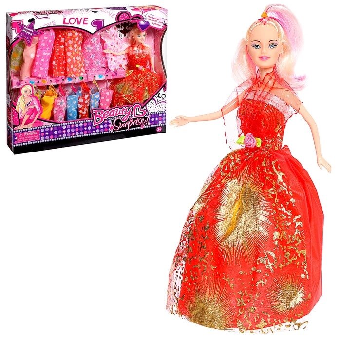Кукла-модель «Лида» с набором платьев, МИКС от компании Интернет - магазин Flap - фото 1