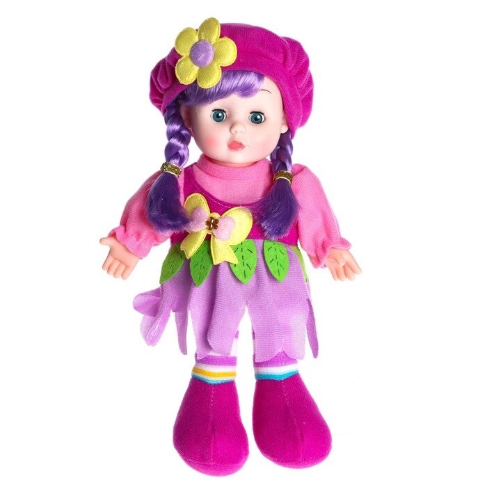 Кукла мягконабивная «Малышка Кэтти» 31 см, со звуком, в платье от компании Интернет - магазин Flap - фото 1