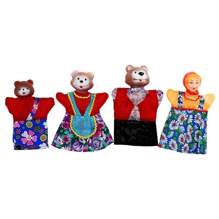 Кукольный театр «Три медведя», 4 персонажа от компании Интернет - магазин Flap - фото 1