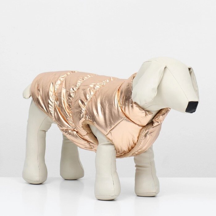 Куртка для собак "Блеск", 3XL (ДС 50, ОГ 68, ОШ 44 см), бронзовая от компании Интернет - магазин Flap - фото 1