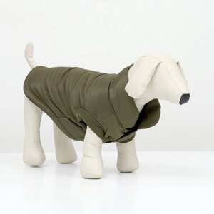 Куртка для собак "Прятки", размер L (ДС 35, ОГ 45, ОШ 35 см), зелёная