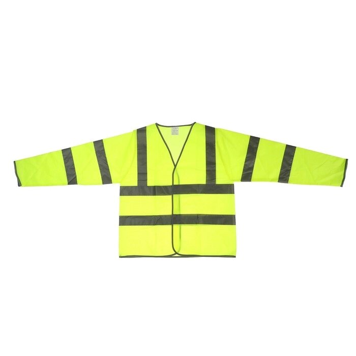 Куртка сигнальная светоотражающая, салатовый, 3 класс, размер 2XL от компании Интернет - магазин Flap - фото 1