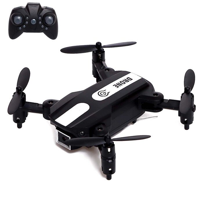 Квадрокоптер FLASH DRONE, камера 480P, Wi-Fi, с сумкой, цвет чёрный от компании Интернет - магазин Flap - фото 1