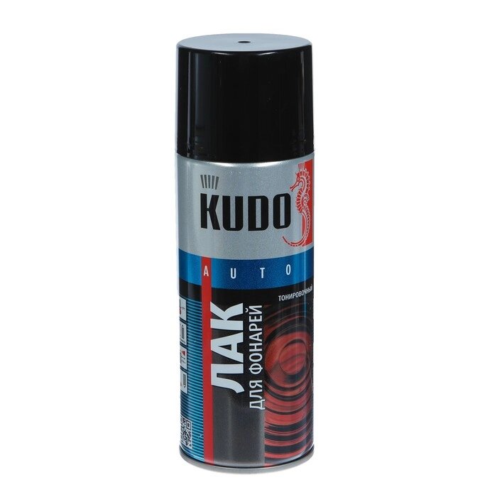 Лак для тонировки фар Kudo чёрный, акриловый, аэрозоль, 520 мл    KU-9021 от компании Интернет - магазин Flap - фото 1