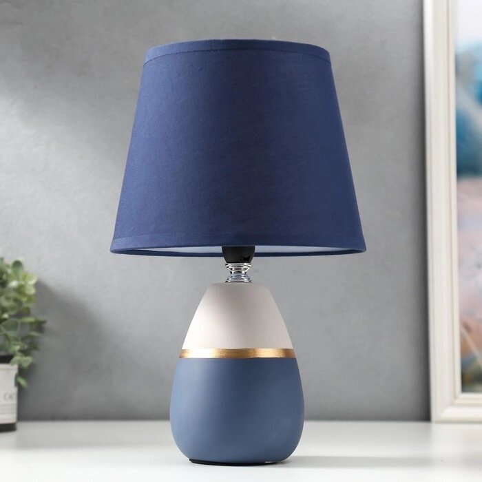 Лампа настольная 16199/1 E14 40Вт сине-серый 17х17х28 см от компании Интернет - магазин Flap - фото 1