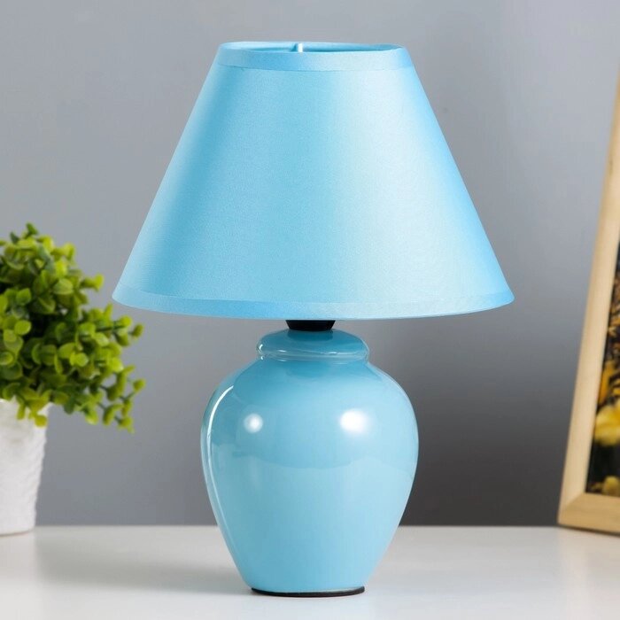 Лампа настольная "Азалия", 220V, синяя RISALUX от компании Интернет - магазин Flap - фото 1