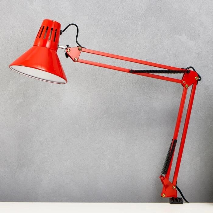 Лампа настольная Е27 40Вт красная 94х16,5х16,5 см RISALUX от компании Интернет - магазин Flap - фото 1