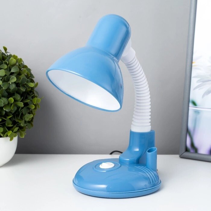 Лампа настольная Е27, "Капелька" с подставкой для ручек,(220В) голубая (304В) RISALUX от компании Интернет - магазин Flap - фото 1