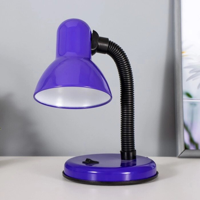 Лампа настольная Е27, с выкл. (220В) фиолетовая (203В) RISALUX от компании Интернет - магазин Flap - фото 1