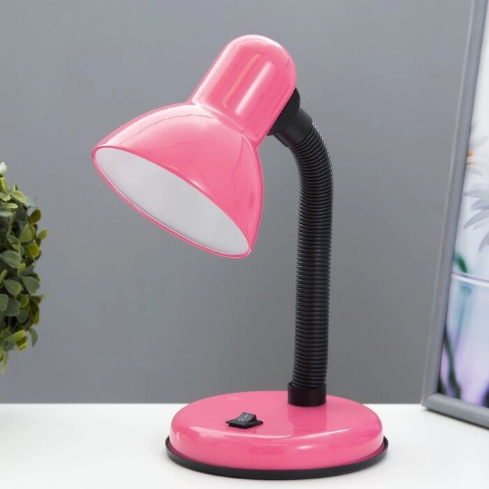 Лампа настольная Е27, с выкл. (220В) розовая (203В) RISALUX от компании Интернет - магазин Flap - фото 1