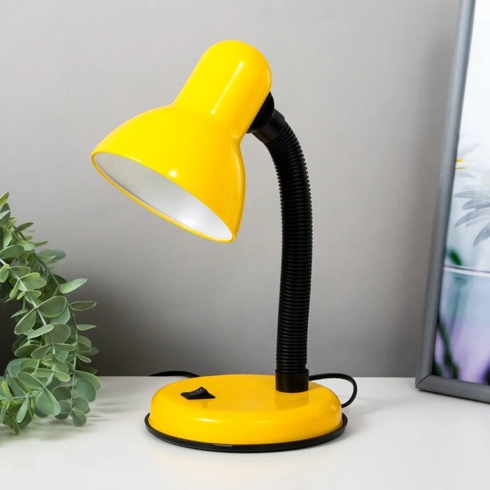 Лампа настольная Е27, с выкл. (220В) желтая (203В) RISALUX от компании Интернет - магазин Flap - фото 1