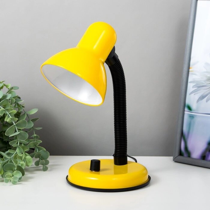 Лампа настольная Е27, светорегулятор (220В) желтая (203А) RISALUX от компании Интернет - магазин Flap - фото 1