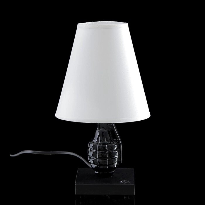 Лампа настольная "Граната" черно-белая (микс) 22  30  22 см от компании Интернет - магазин Flap - фото 1
