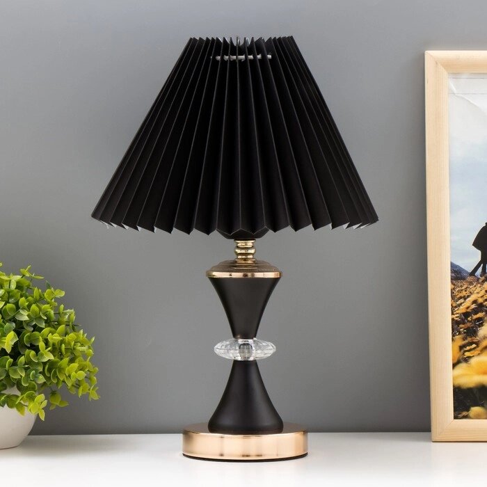 Лампа настольная "Оганит" 1x60Вт E27 черный 25х25х42см RISALUX от компании Интернет - магазин Flap - фото 1