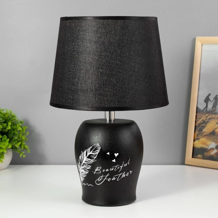 Лампа настольная "Париж" черный E14 40Вт 220В 34,5х22,5х22,5 см RISALUX от компании Интернет - магазин Flap - фото 1