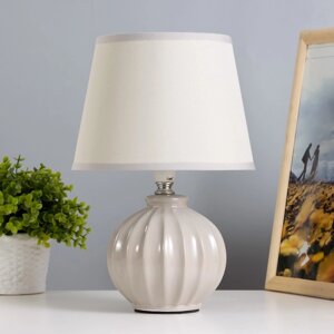 Лампа настольная "Сандра" Е14 1х40Вт серый 20х20х29,5 см RISALUX