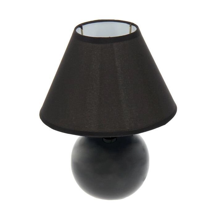 Лампа настольная "Шар черный" 25 см, Е14  220V RISALUX от компании Интернет - магазин Flap - фото 1