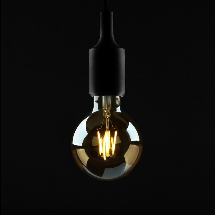 Лампа светодиодная REV LED FILAMENT VINTAGE, G95, E27, 7 Вт, 2700 K, шар, теплый свет от компании Интернет - магазин Flap - фото 1