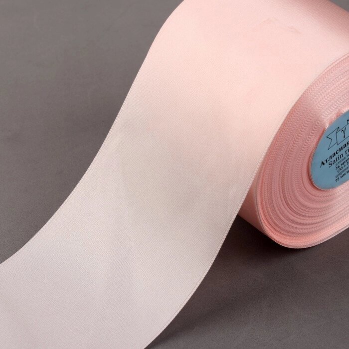 Лента атласная, 75 мм  33  2 м, цвет жемчужно-розовый №151 от компании Интернет - магазин Flap - фото 1