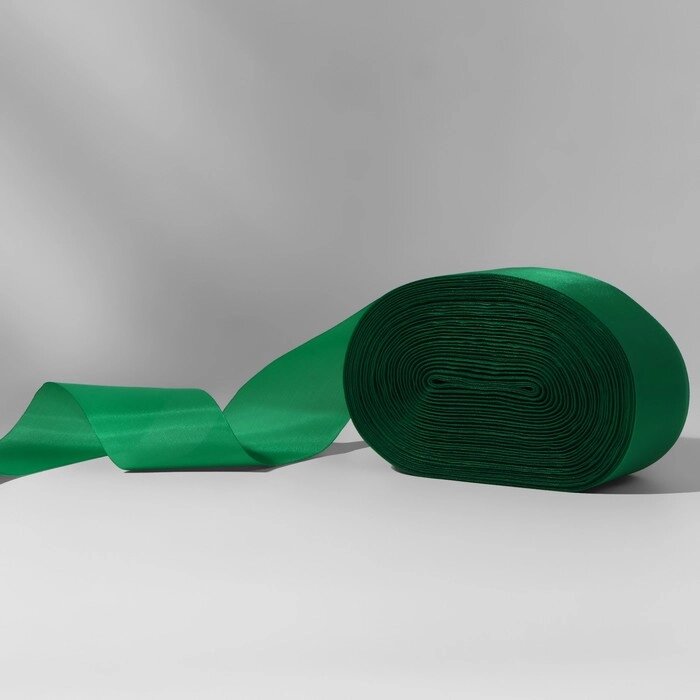 Лента капроновая, 50 мм, 100  5 м, цвет зелёный от компании Интернет - магазин Flap - фото 1
