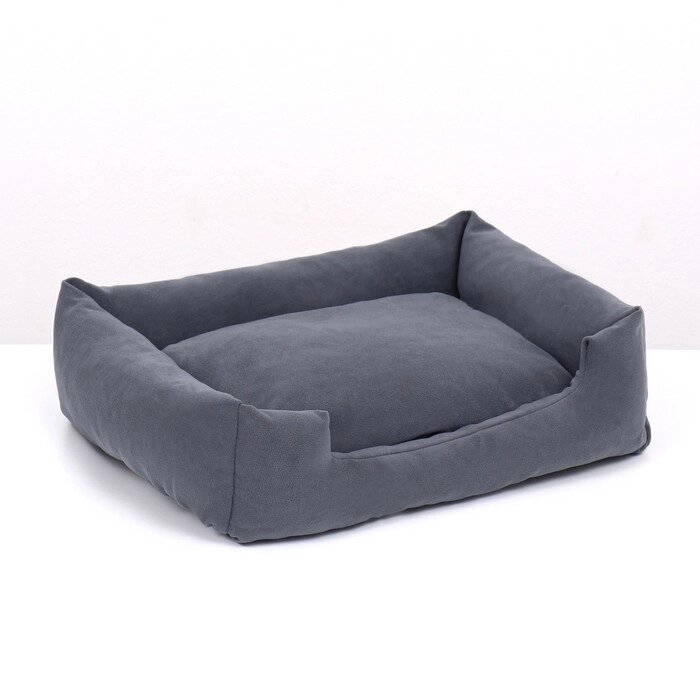 Лежанка-диван, 45 х 35 х 11 см, серая от компании Интернет - магазин Flap - фото 1
