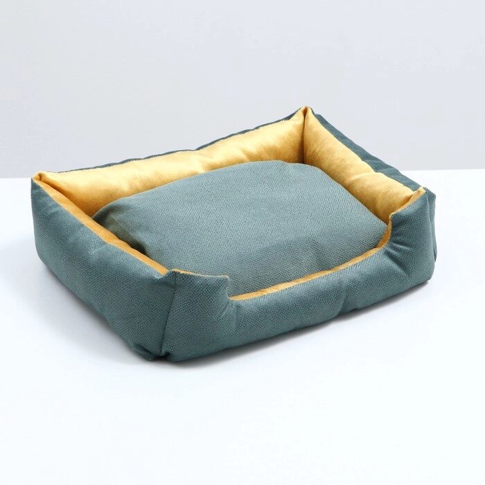 Лежанка-диван с двусторонней подушкой, 45 х 35 х 11 см, микс цветов от компании Интернет - магазин Flap - фото 1