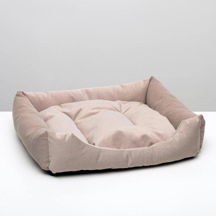 Лежанка-диван с двусторонней подушкой, 65 х 56 х 14 см, микс цветов от компании Интернет - магазин Flap - фото 1