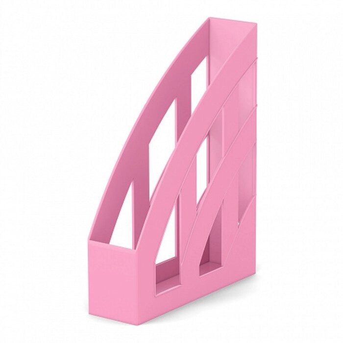 Лоток для бумаг вертикальный 75 мм, ErichKrause Office, Pastel, розовый от компании Интернет - магазин Flap - фото 1