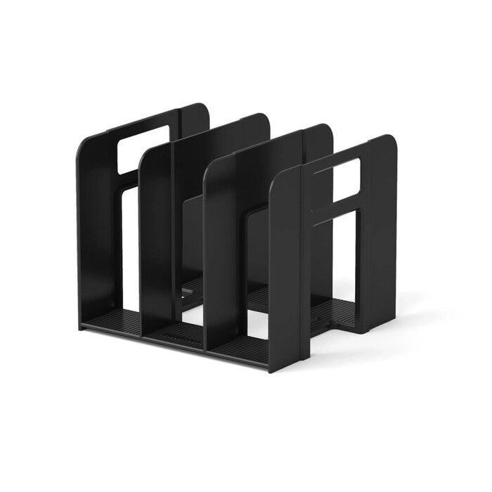 Лоток-сортер для бумаг вертикальный, 3 отделения, ErichKrause Techno Classic, чёрный от компании Интернет - магазин Flap - фото 1