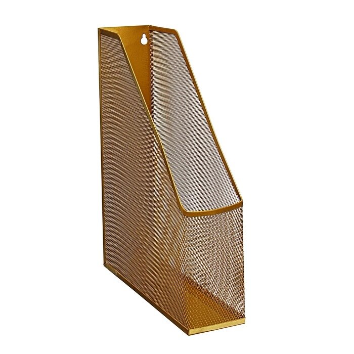 Лоток вертикальный Calligrata, 1 отделение, сетка, металлический, золотой от компании Интернет - магазин Flap - фото 1