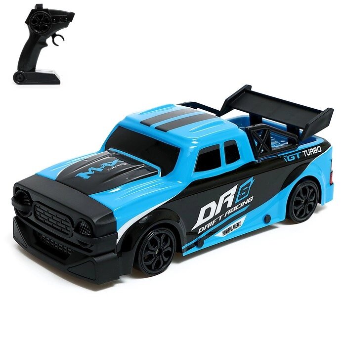 Машина «Дрифт», радиоуправление, со сменными колёсами, с аккумулятором, синий от компании Интернет - магазин Flap - фото 1